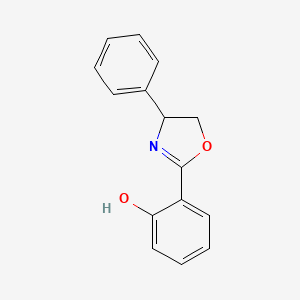 molecular formula C15H13NO2 B12498877 2-(4,5-Dihydro-4-phenyl-2-oxazolyl)phenol CAS No. 760952-77-0