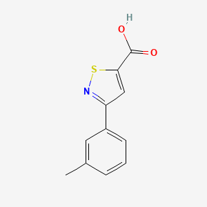 3-(3-Methylphenyl)-1,2-thiazole-5-carboxylic acid