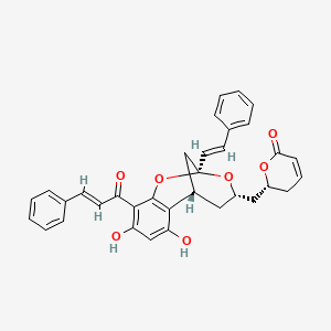molecular formula C34H30O7 B1249892 Obochalcolactone 