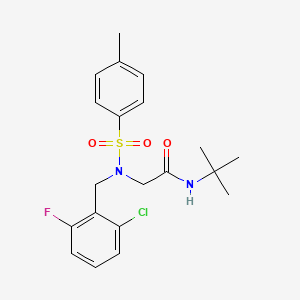 N-tert-butyl-N~2~-(2-chloro-6-fluorobenzyl)-N~2~-[(4-methylphenyl)sulfonyl]glycinamide