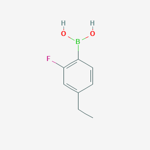 molecular formula C8H10BFO2 B12498941 Boronic acid, B-(4-ethyl-2-fluorophenyl)- 