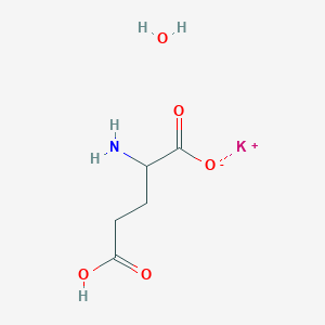 molecular formula C5H10KNO5 B12498953 Potassium glutamate(1-) hydrate 