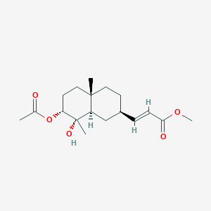 molecular formula C18H28O5 B1249897 3alpha-Acetoxydiversifolol 