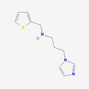 [3-(Imidazol-1-yl)propyl](thiophen-2-ylmethyl)amine