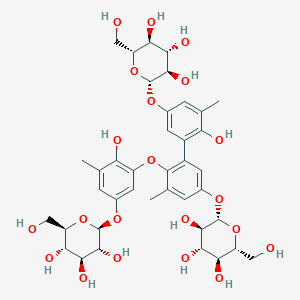 molecular formula C39H50O21 B1249900 Pyrolaside B 