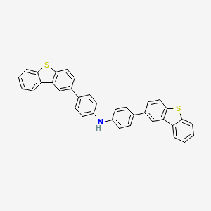 molecular formula C36H23NS2 B12499006 Bis(4-(dibenzo[b,d]thiophen-2-yl)phenyl)amine 