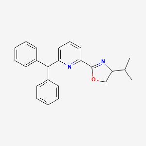 2-(Diphenylmethyl)-6-(4-isopropyl-4,5-dihydro-1,3-oxazol-2-yl)pyridine