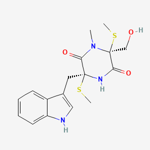 molecular formula C17H21N3O3S2 B1249902 chetoseminudin B 