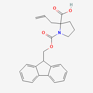 1-[(9H-fluoren-9-ylmethoxy)carbonyl]-2-(prop-2-en-1-yl)pyrrolidine-2-carboxylic acid