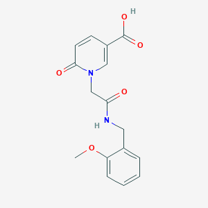 1-{2-[(2-Methoxybenzyl)amino]-2-oxoethyl}-6-oxo-1,6-dihydropyridine-3-carboxylic acid