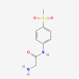 N-[4-(methylsulfonyl)phenyl]glycinamide