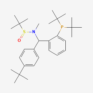 N-[(4-tert-butylphenyl)[2-(di-tert-butylphosphanyl)phenyl]methyl]-N,2-dimethylpropane-2-sulfinamide