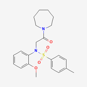 N-[2-(azepan-1-yl)-2-oxoethyl]-N-(2-methoxyphenyl)-4-methylbenzenesulfonamide