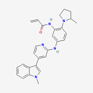 N-(5-((4-(1-Methyl-1H-indol-3-yl)pyridin-2-yl)amino)-2-(2-methylpyrrolidin-1-yl)phenyl)acrylamide