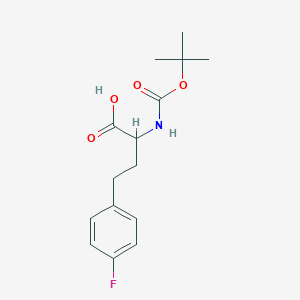 2-((Tert-butoxycarbonyl)amino)-4-(4-fluorophenyl)butanoic acid