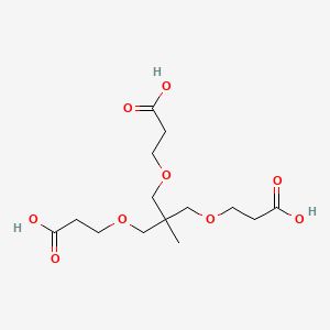 molecular formula C14H24O9 B12499193 3,3'-((2-((2-Carboxyethoxy)methyl)-2-methylpropane-1,3-diyl)bis(oxy))dipropionic acid 