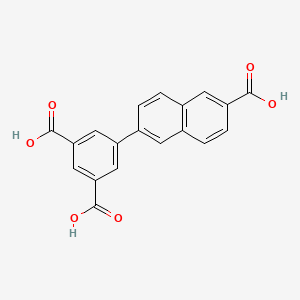 molecular formula C19H12O6 B12499203 5-(6-Carboxynaphthalen-2-yl)isophthalic acid 