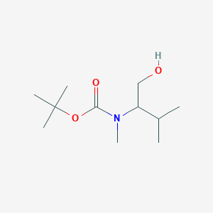 molecular formula C11H23NO3 B12499219 tert-Butyl (1-hydroxy-3-methylbutan-2-yl)(methyl)carbamate 