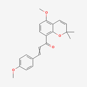 1-(5-Methoxy-2,2-dimethylchromen-8-yl)-3-(4-methoxyphenyl)prop-2-en-1-one