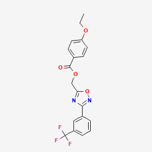 {3-[3-(Trifluoromethyl)phenyl]-1,2,4-oxadiazol-5-yl}methyl 4-ethoxybenzoate