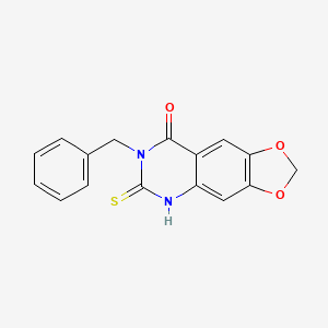 7-benzyl-6-thioxo-6,7-dihydro[1,3]dioxolo[4,5-g]quinazolin-8(5H)-one