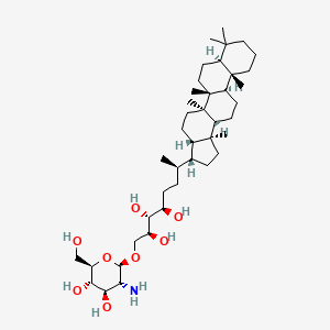 molecular formula C41H73NO8 B1249931 Bacteriohopanetetrol glucosamine 