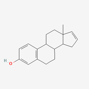 molecular formula C18H22O B12499333 11a-methyl-3H,3aH,3bH,4H,5H,9bH,10H,11H-cyclopenta[a]phenanthren-7-ol 