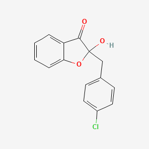 molecular formula C15H11ClO3 B1249935 4'-Chloro-2-hydroxyaurone 