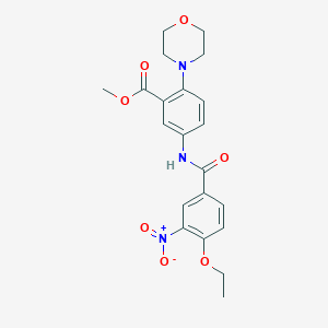 Methyl 5-{[(4-ethoxy-3-nitrophenyl)carbonyl]amino}-2-(morpholin-4-yl)benzoate