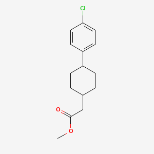 molecular formula C15H19ClO2 B12499444 Methyl 2-(trans-4-(4-chlorophenyl)cyclohexyl)acetate 