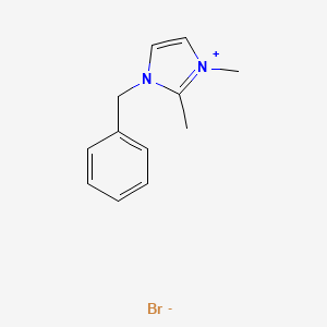 molecular formula C12H15BrN2 B12499445 3-Benzyl-1,2-dimethyl-1H-imidazol-3-ium bromide 