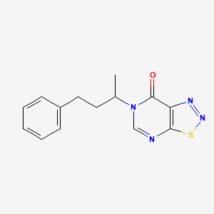 6-(4-Phenylbutan-2-YL)-[1,2,3]thiadiazolo[5,4-D]pyrimidin-7-one