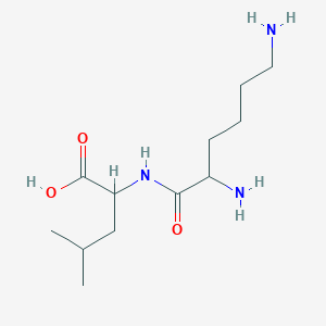 molecular formula C12H25N3O3 B12499459 Lysylleucine 