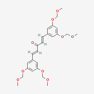 molecular formula C25H30O9 B1249948 (1E,4E)-1,5-双[3,5-双(甲氧甲氧基)苯基]-1,4-戊二烯-3-酮 CAS No. 917813-62-8