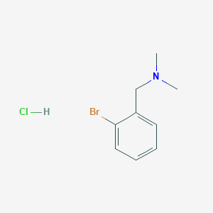 molecular formula C9H13BrClN B12499510 1-(2-Bromophenyl)-N,N-dimethylmethanamine hydrochloride 