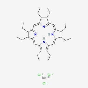 molecular formula C36H46Cl3MnN4 B12499561 Manganese(3+) octaethylporphyrin trichloride 