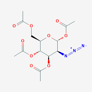 molecular formula C14H19N3O9 B1249959 1,3,4,6-Tetra-O-acetyl-2-azido-2-deoxy-alpha-D-mannopyranose CAS No. 68733-20-0