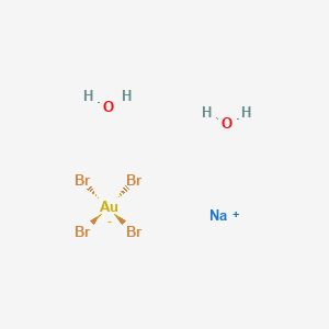 molecular formula AuBr4H4NaO2 B12499604 Sodium tetrabromoaurate(III) dihydrate 