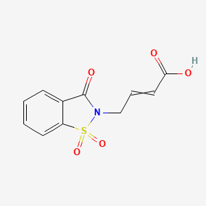 4-(1,1-Dioxido-3-oxo-1,2-benzisothiazol-2(3H)-yl)but-2-enoic acid