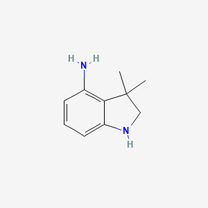 molecular formula C10H14N2 B12499629 3,3-Dimethylindolin-4-amine 