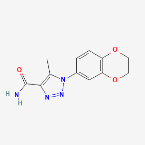 1-(2,3-dihydro-1,4-benzodioxin-6-yl)-5-methyl-1H-1,2,3-triazole-4-carboxamide