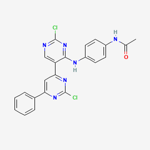 N-{4-[(2,2'-dichloro-6-phenyl-4,5'-bipyrimidin-4'-yl)amino]phenyl}acetamide