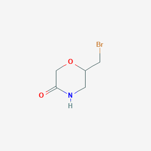 6-(Bromomethyl)morpholin-3-one