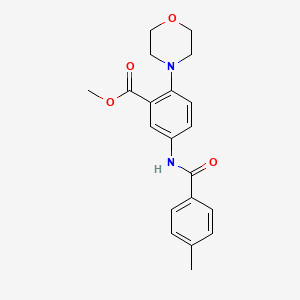 Methyl 5-{[(4-methylphenyl)carbonyl]amino}-2-(morpholin-4-yl)benzoate