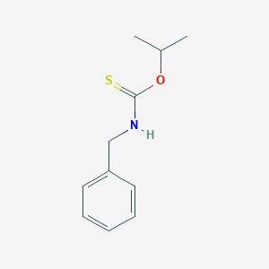 molecular formula C11H15NOS B12499719 O-isopropyl benzylcarbamothioate 