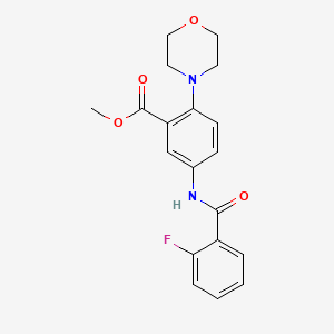 Methyl 5-{[(2-fluorophenyl)carbonyl]amino}-2-(morpholin-4-yl)benzoate