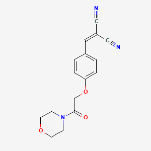 {4-[2-(Morpholin-4-yl)-2-oxoethoxy]benzylidene}propanedinitrile