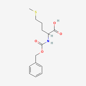 molecular formula C14H19NO4S B12499766 2-{[(Benzyloxy)carbonyl]amino}-5-(methylsulfanyl)pentanoic acid 