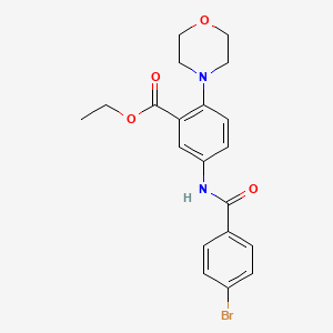 Ethyl 5-{[(4-bromophenyl)carbonyl]amino}-2-(morpholin-4-yl)benzoate