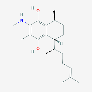 molecular formula C21H33NO2 B1249977 伊丽莎白胺 